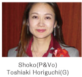 Shoko(P��Vo) Toshiaki Hosoguchi(G)